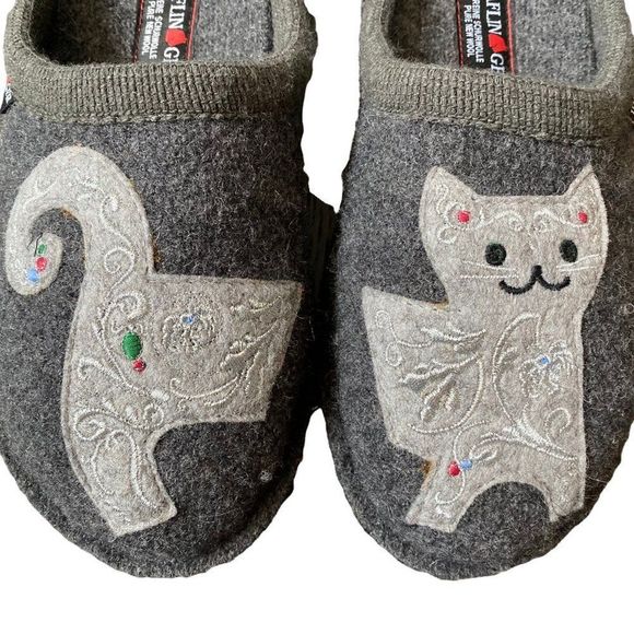 Haflinger Women's New Novelty Slippers Lizzy Grey size 38 - Picture 5 of 6